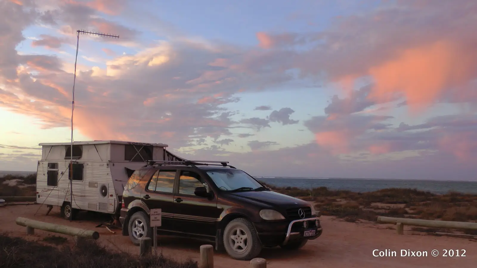 Remote caravan at Ningaloo